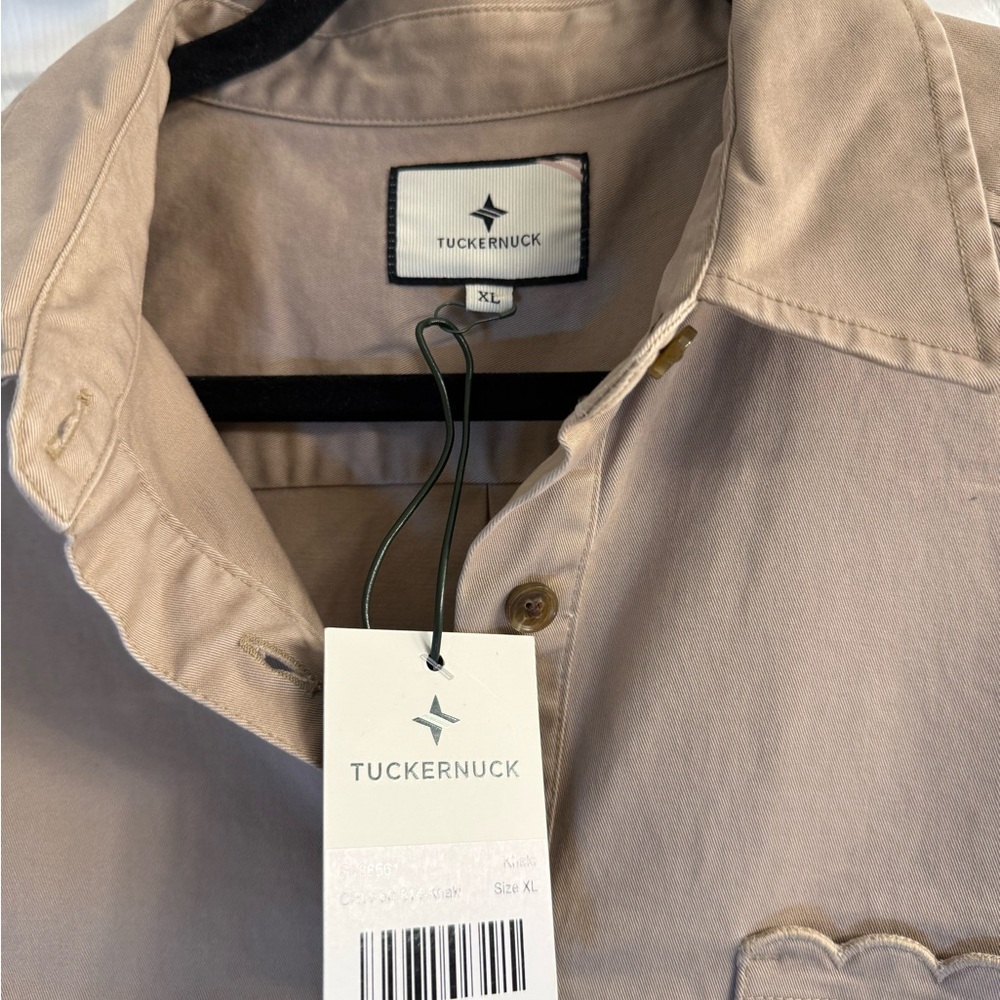Tuckernuck Sleeveless Polo Tunic in Taupe - Picture 3 of 5